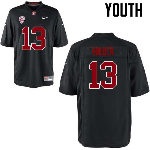 Youth Stanford Cardinal #13 Alijah Holder College Football Jerseys Sale-Black - Click Image to Close